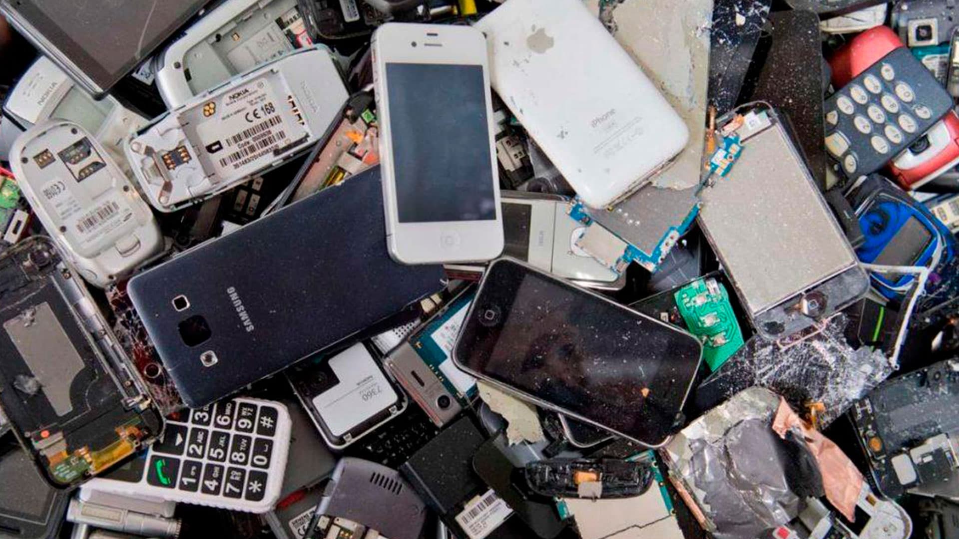 Trabajador de Circular Solutions gestionando equipos electrónicos en desuso